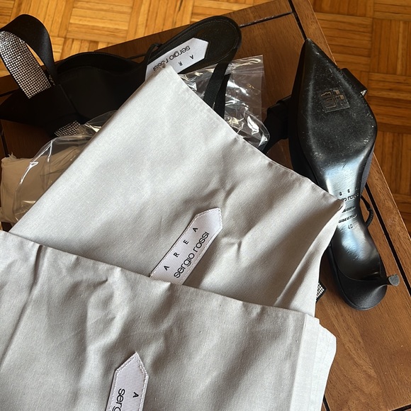 AREA x Sergio Rossi Marquise crystal-embellished sandals - Picture 12 of 12